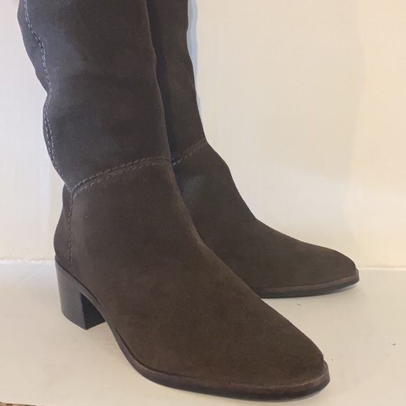 Coach Shoes - COACH BROWN SUEDE OWER THE KNEE BOOT